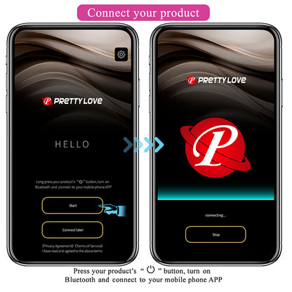 PRETTY LOVE - KLAY THRUSTING EGG VIBRATOR APP CONTROL PURPLE