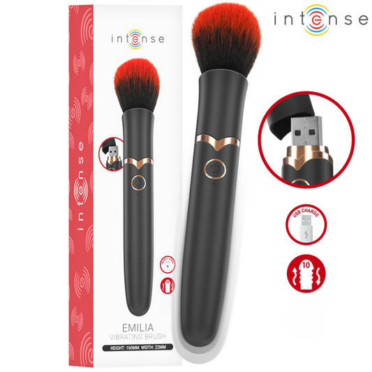 INTENSE – EMILIA VIBRERANDE BORSTE 10 VIBRATIONER 16 CM