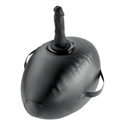 FETISH FANTASY SERIES - BODY DOCK INFLATABLE LOVE BALL WITH DILDO BLACK 41.9 CM