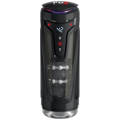 PDX ELITE - MOTO-BATOR PRO THRUSTING STROKER AUTOMATIC VIBRATING AND WARMING MASTURBATOR 26.5 CM