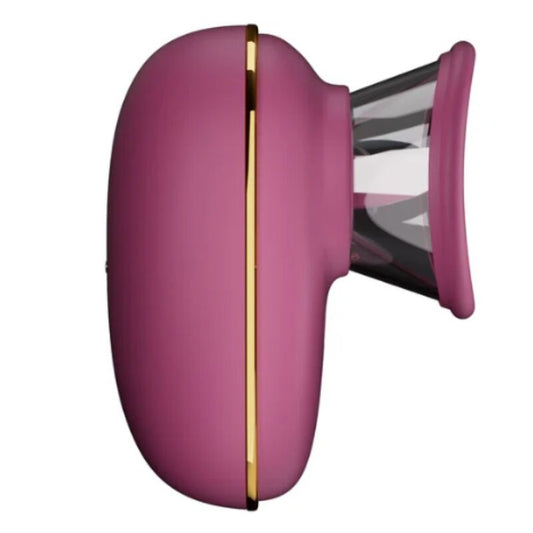 SHE.E.O - AUTOMATISK KLITORISSTIMULERANDE PUMP MED SLICKANDE EFFEKT (LILA)