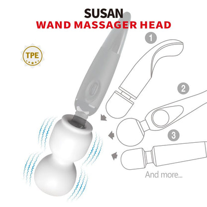 PRETTY LOVE - SUSAN POWER HEAD WAND MASSAGER ATTACHMENT Ø 6.5 CM