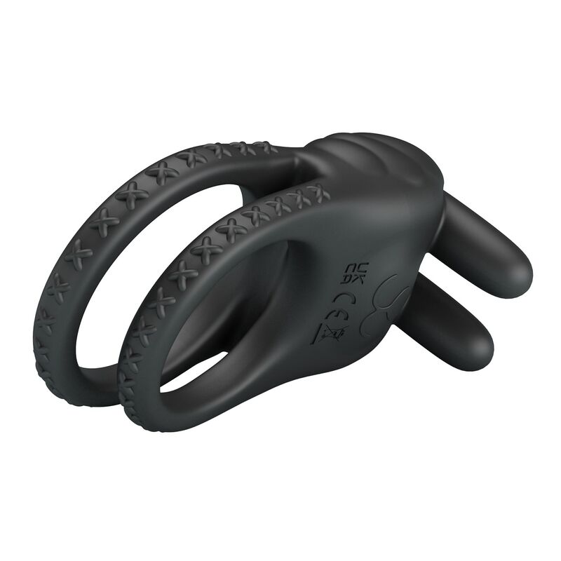 PRETTY LOVE - SINI RECHARGEABLE VIBRATING COCK RING 10 FUNCTIONS BLACK