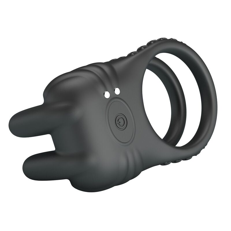PRETTY LOVE - SINI RECHARGEABLE VIBRATING COCK RING 10 FUNCTIONS BLACK