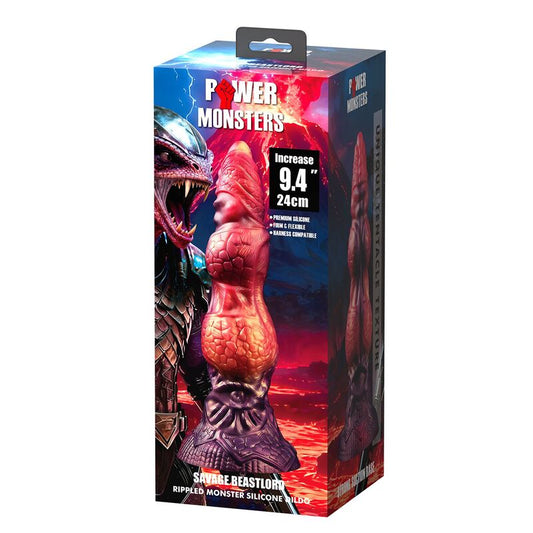 POWER MONSTERS - SAVAGE BEASTLORD TREKROMAD FANTASY SILIKONDILD 24 CM Ø 5 CM