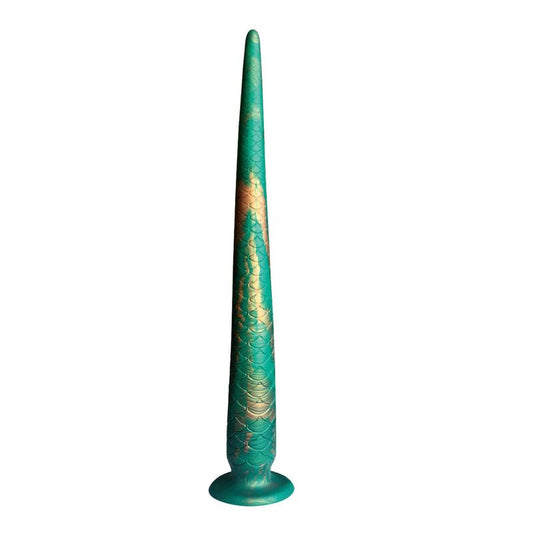 POWER MONSTERS - WILDWYRM TAIL TVÅFÄRGAD FANTASY SILIKON DILDO 47 CM Ø 4 CM