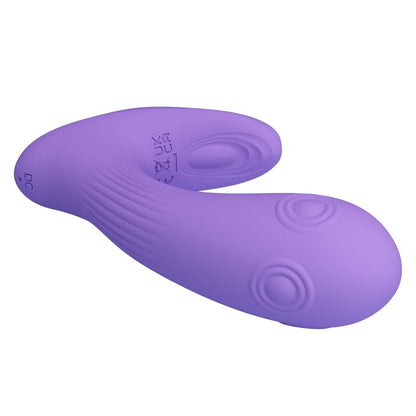 PRETTY LOVE - ANDROMEDA RECHARGEABLE DUAL STIMULATION VIBRATOR PURPLE