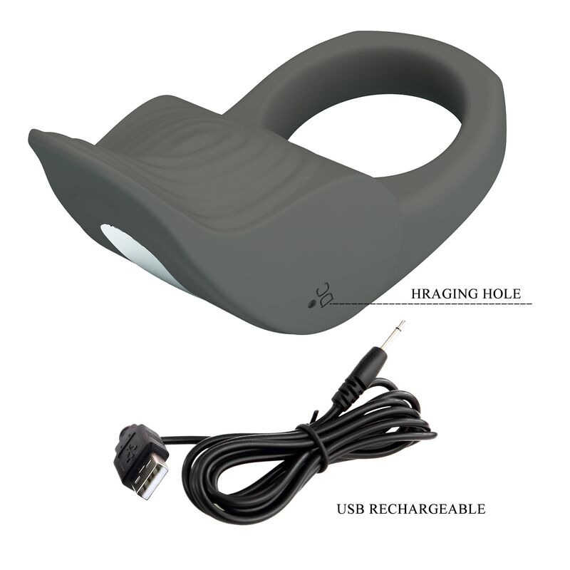 PRETTY LOVE - RECHARGEABLE FLEXIBLE SILICONE VIBRATING RING
