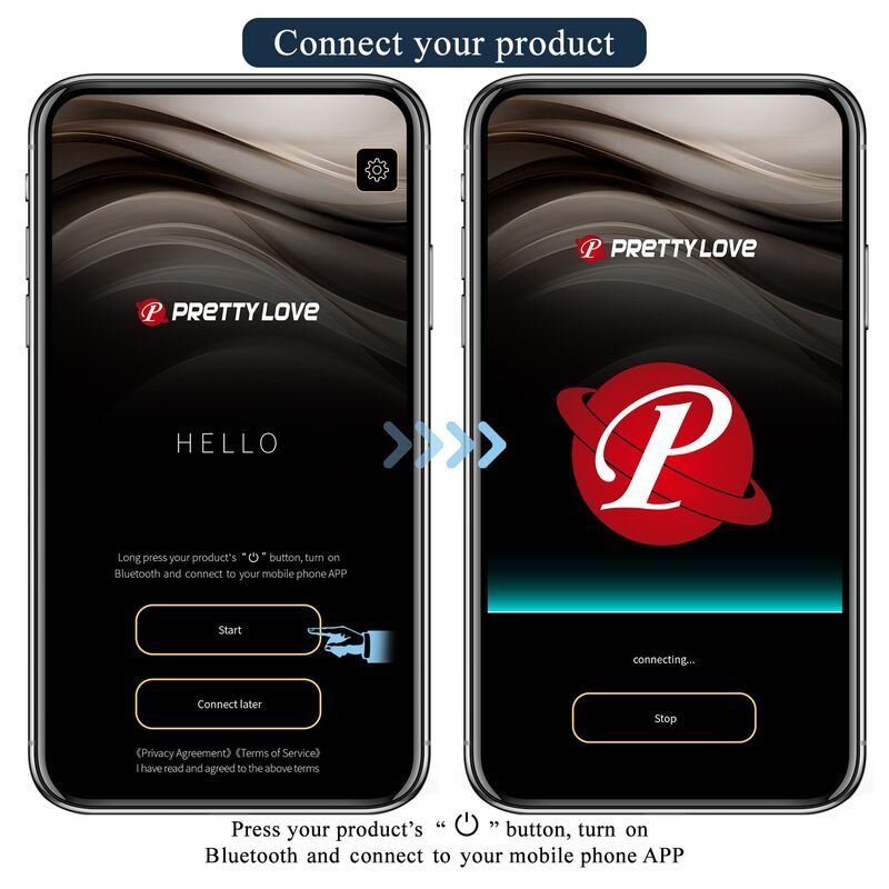 PRETTY LOVE - ANTHONY APP CONTROL ANAL AND PERINEUM VIBRATOR BLACK