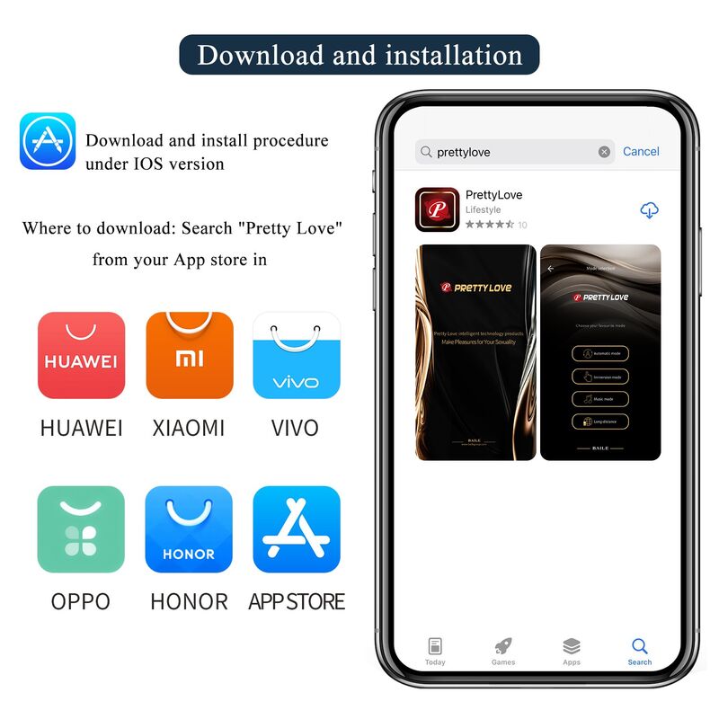 PRETTY LOVE - ANTHONY APP CONTROL ANAL AND PERINEUM VIBRATOR BLACK