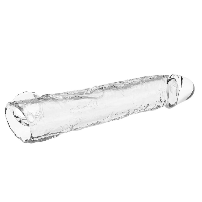 PRETTY LOVE - ADJUSTABLE PENIS EXTENSION SLEEVE 26 CM Ø 4 CM TRANSPARENT