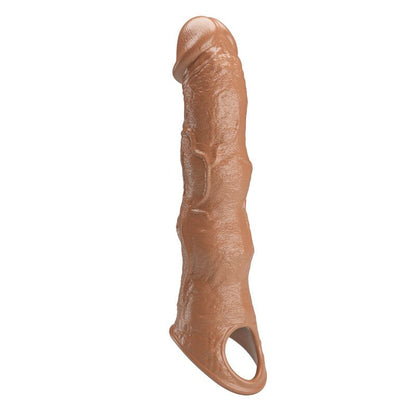 PRETTY LOVE - ADJUSTABLE PENIS EXTENSION SLEEVE 28 CM Ø 4.5 CM BROWN