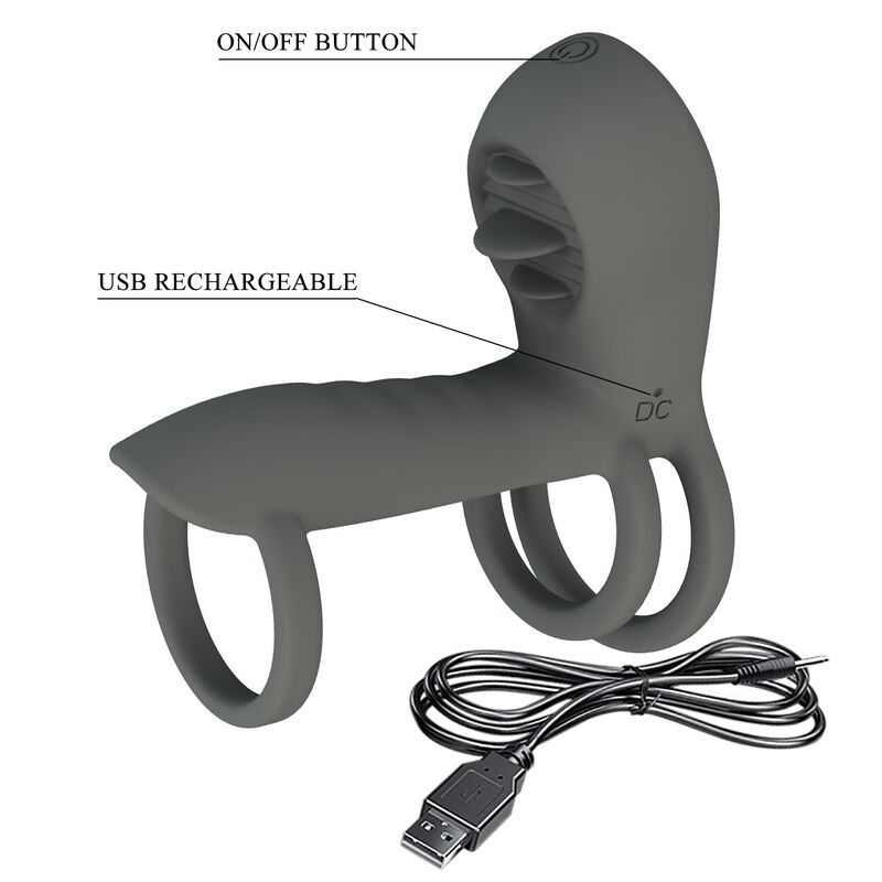 PRETTY LOVE - PEN SLEEVE WITH DUAL STIMULATION AND ORAL EFFECT