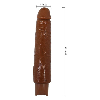PRETTY LOVE - GAVIN REALISTIC VIBRATOR 25 CM Ø 5 CM BROWN