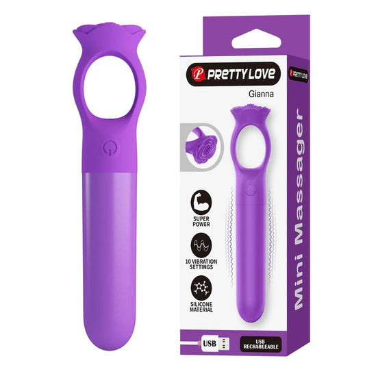 PRETTY LOVE – GIANA UPPLADDNINGBAR MINI-VIBRATOR LILA