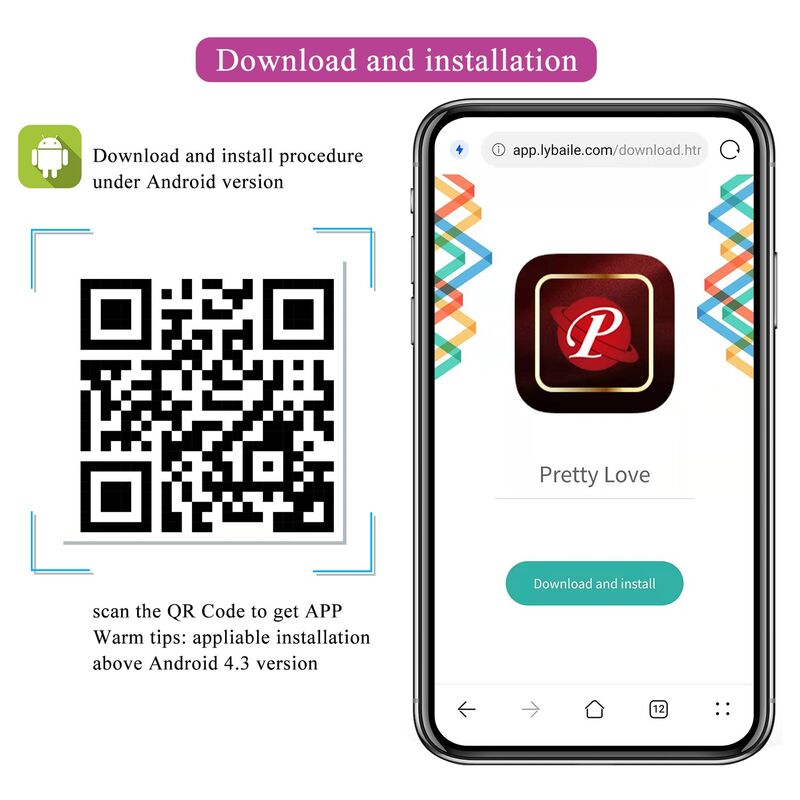 PRETTY LOVE - PULSEN APP CONTROL VIBRATING EGG 12 FUNCTIONS USB RECHARGEABLE PINK