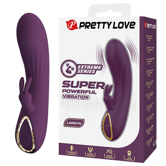PRETTY LOVE - LANDYN UPPLADDNINGBAR KANINVIBRATOR 10 FUNKTIONER LILA