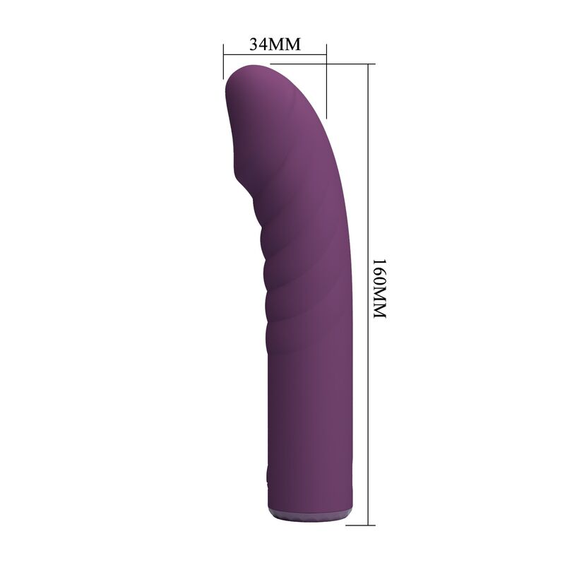 PRETTY LOVE - RYLAND RECHARGEABLE VIBRATOR 10 FUNCTIONS PURPLE