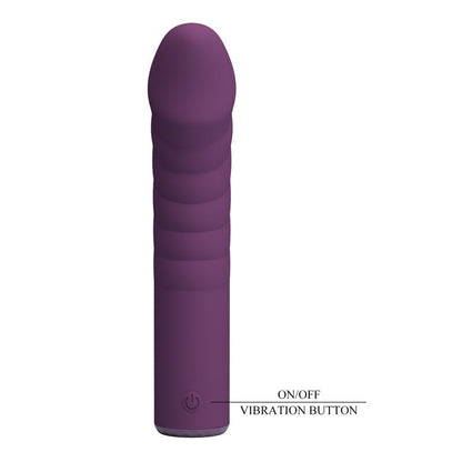PRETTY LOVE - RYLAND RECHARGEABLE VIBRATOR 10 FUNCTIONS PURPLE