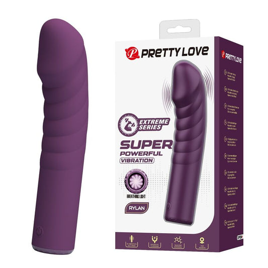 PRETTY LOVE - RYLAND UPPLADDNINGSBAR VIBRATOR 10 FUNKTIONER LILA