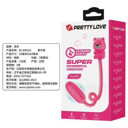 PRETTY LOVE - OLSON RECHARGEABLE BULLET VIBRATOR WITH WIRED CONTROLLER PINK
