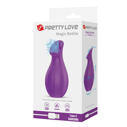 PRETTY LOVE - MAGIC BOTTLE RECHARGEABLE CLITORAL SUCTION STIMULATOR PURPLE