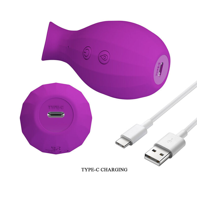 PRETTY LOVE - MAGIC BOTTLE RECHARGEABLE CLITORAL SUCTION STIMULATOR PURPLE