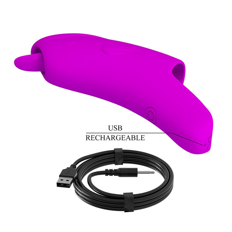 PRETTY LOVE - PETERSON HONEY FINGER RECHARGEABLE FINGER VIBRATOR PURPLE