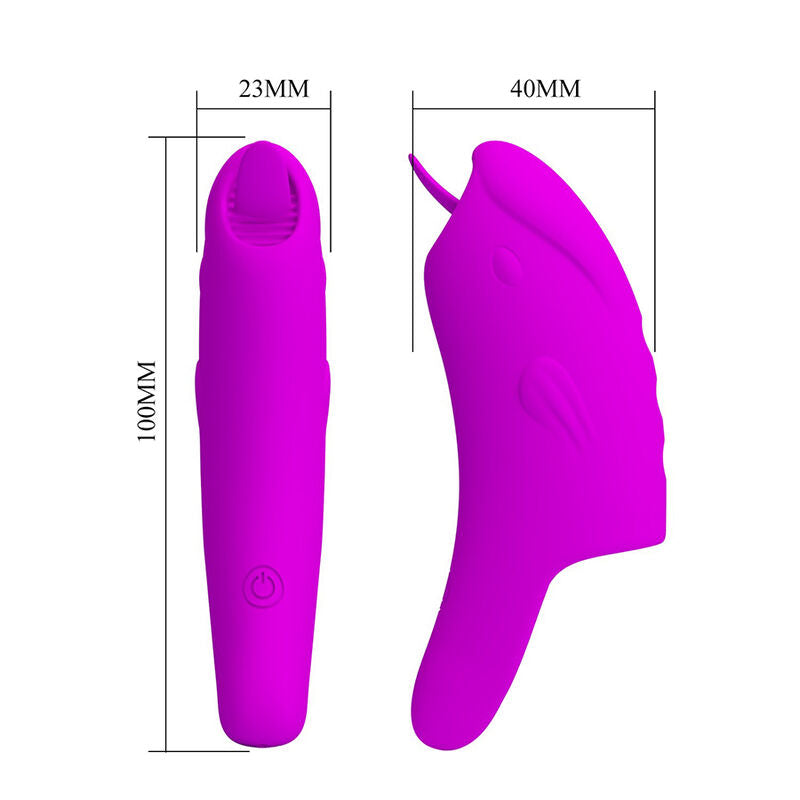 PRETTY LOVE - PETERSON HONEY FINGER RECHARGEABLE FINGER VIBRATOR PURPLE