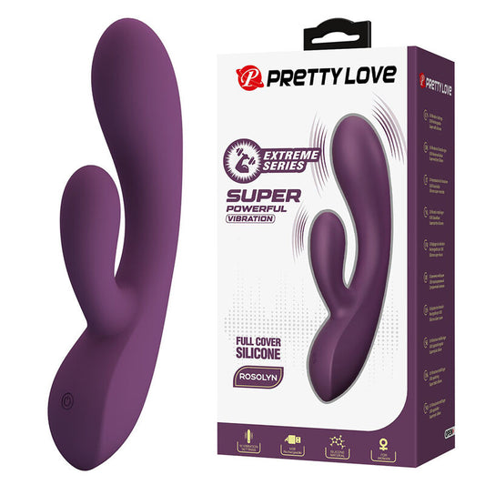 PRETTY LOVE - ROSOLYN UPPLADDNINGBAR KANINVIBRATOR 10 FUNKTIONER