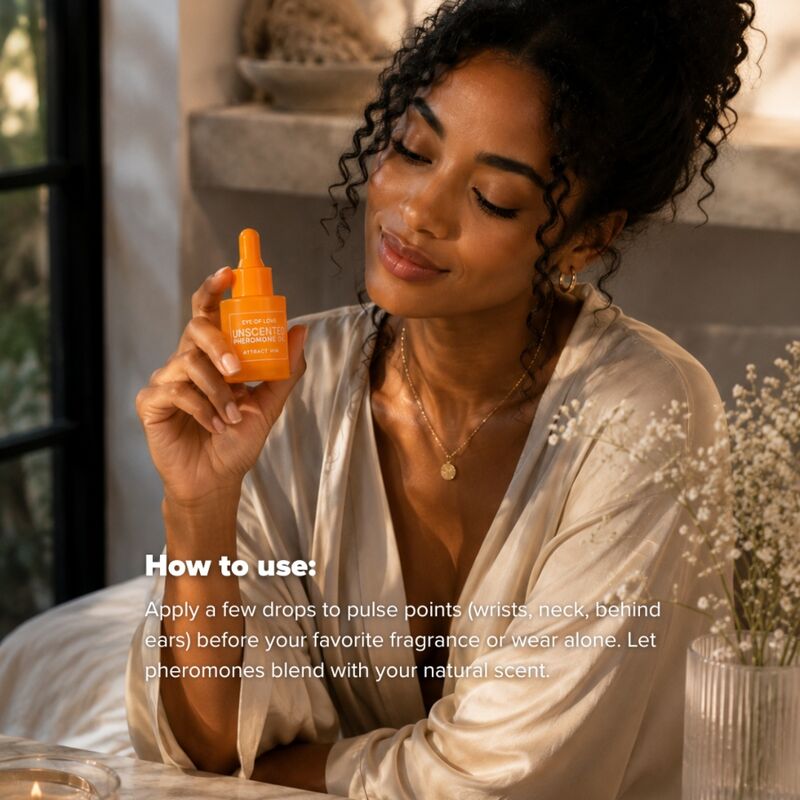 EYE OF LOVE - PHEROMONE-INFUSED PERFUMED OIL FOR WOMEN, FRAGRANCE-FREE, 20 ML