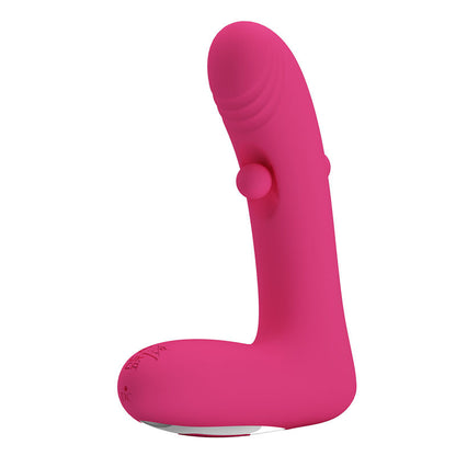 PRETTY LOVE - DUDEN RECHARGEABLE SILICONE VIBRATOR 12 VIBRATION MODES AND 3 ROCKING MODES PINK