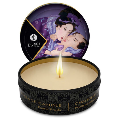 SHUNGA - MINI CARESS BY CANDELIGHT EXOTIC FRUITS MASSAGE CANDLE 30 ML - Kink&Play