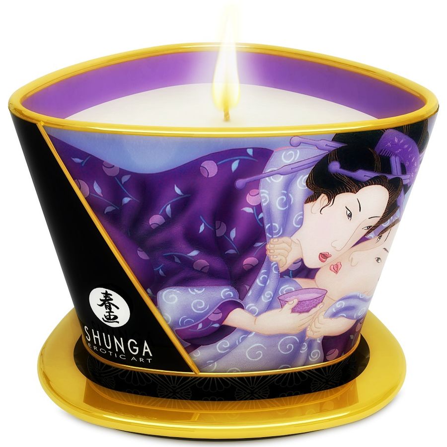 SHUNGA - MINI CARESS BY CANDELIGHT EXOTIC FRUITS MASSAGE CANDLE 170 ML - Kink&Play