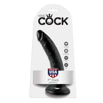 KING COCK - DILDO BLACK 17.8 CM