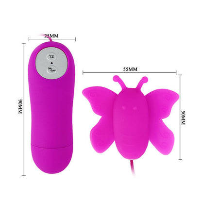 BAILE - LOVE EGGS BUTTERFLY CLITORIS STIMULATOR 12 SPEEDS LILAC REMOTE CONTROL - Kink&Play