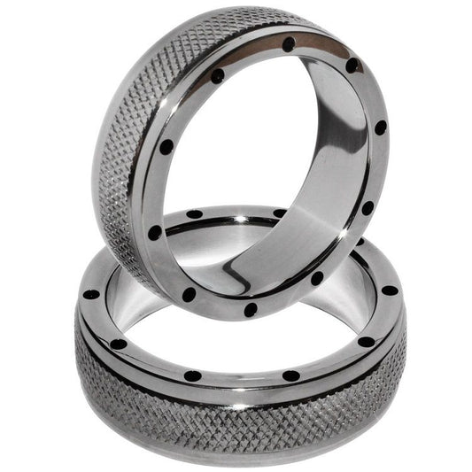 METAL HARD - METAL RING FOR PENIS AND TESTICLES 45MM - Kink&Play