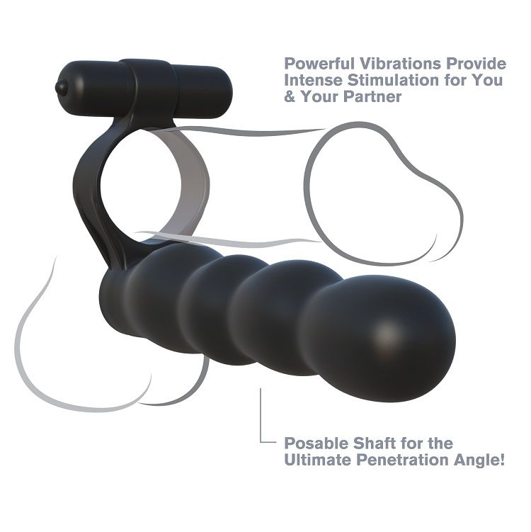 FANTASY C-RINGZ - POSABLE DOUBLE PENETRATOR - Kink&Play