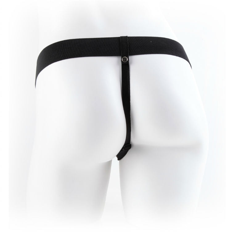 FETISH FANTASY SERIES - SERIES 9 HOLLOW STRAP-ON WITH BALLS 22.9CM FLESH - Kink&Play