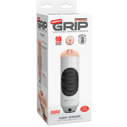 EXTREME TOYZ - PIPEDREAM MEGA GRIP VAGINA MASTURBATOR VIBRATOR - Kink&Play