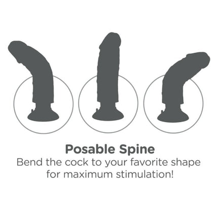 KING COCK - 23 CM VIBRATING COCK FLESH - Kink&Play