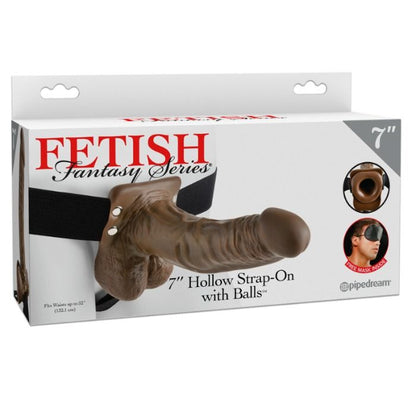 FETISH FANTASY SERIES - SERIES 7 HOLLOW STRAP-ON WITH BALLS - Kink&Play