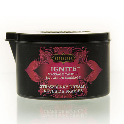 KAMASUTRA - STRAWBERRY DREAMS MASSAGE CANDLE 170 GR - Kink&Play