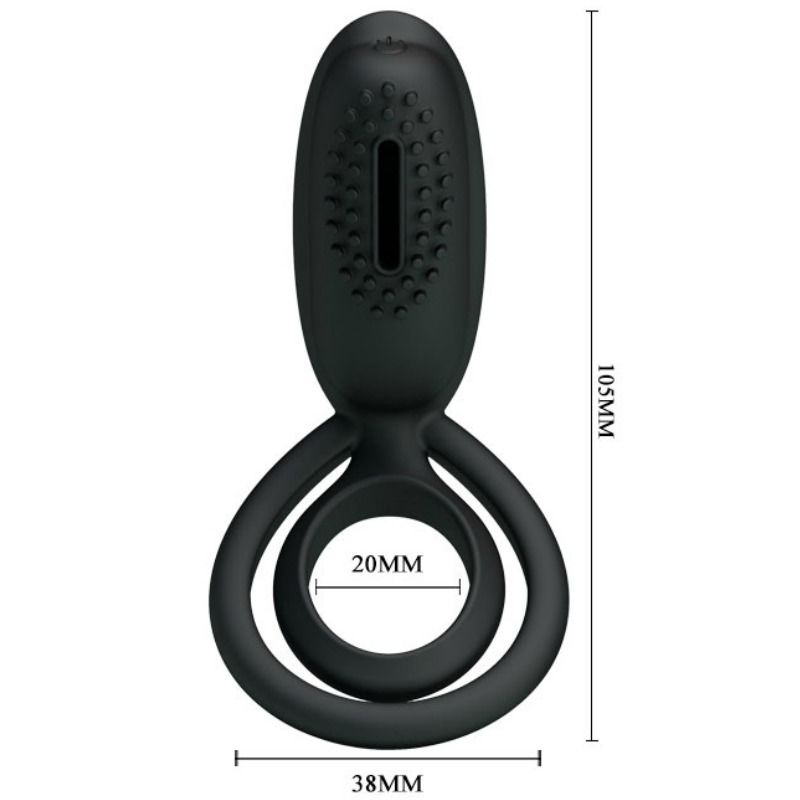 PRETTY LOVE - ESTHER VIBRATING RING WITH STIMULATOR - Kink&Play
