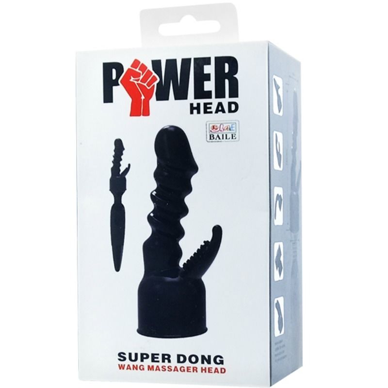 BAILE - POWER HEAD INTERCHANGEABLE HEAD FOR INTERNAL AND CLITORIS STIMULATION - Kink&Play