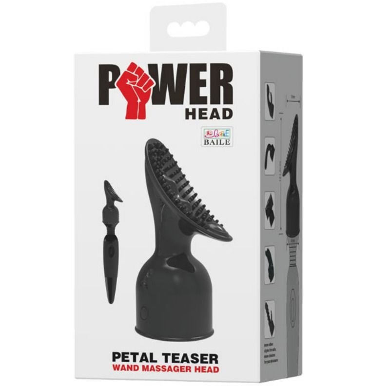 BAILE - POWER HEAD INTERCHANGEABLE HEAD FOR CLITORIS STIMULATION MASSAGER - Kink&Play