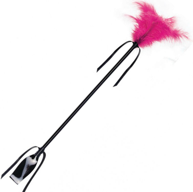 SECRETPLAY - BLACK AND FUCHSIA WHIP & FEATHER - Kink&Play