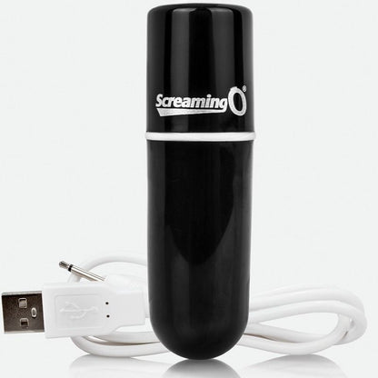 SCREAMING O - RECHARGEABLE VIBRATING BULLET VOOOM BLACK - Kink&Play