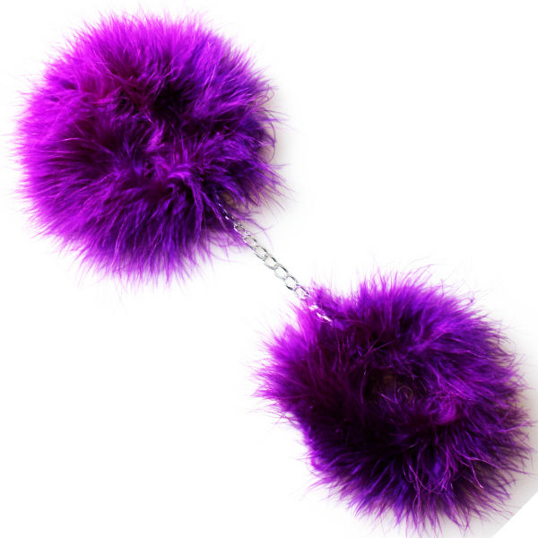 SECRETPLAY - PURPLE MARABOU HANDCUFFS - Kink&Play