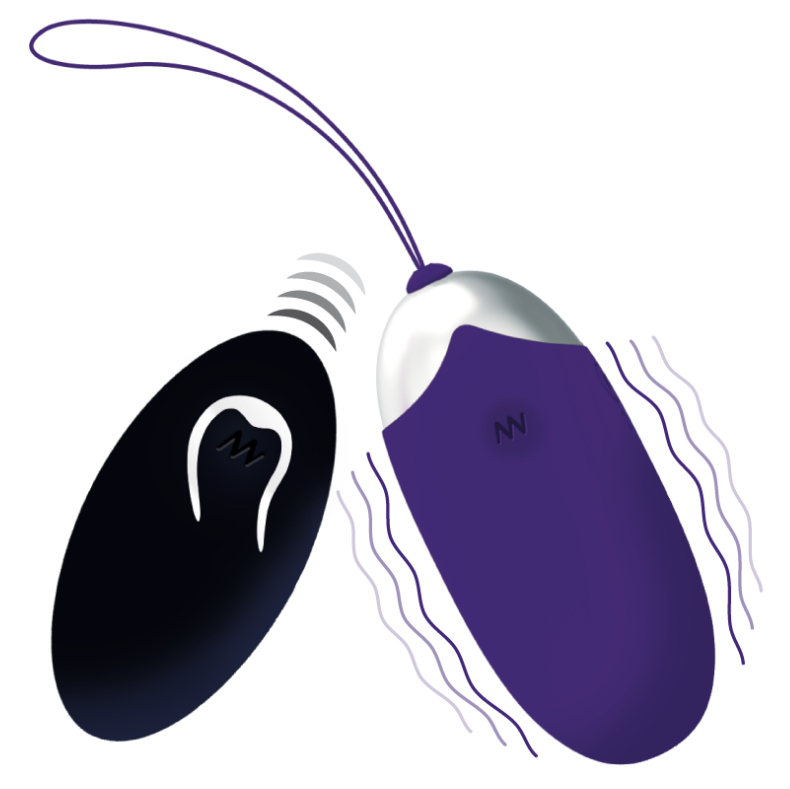 INTENSE - FLIPPY II VIBRATING EGG WITH REMOTE CONTROL PURPLE - Kink&Play